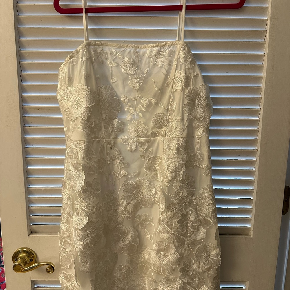 White Mini Bridal Dress